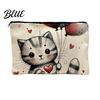 Durable Stitched Bag Cat Printed Storage Bag with Smooth Zipper
