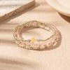 Boho Perlenarmband Instagram-inspiriert Nischenstil Farbblock-Stapelarmband-Set