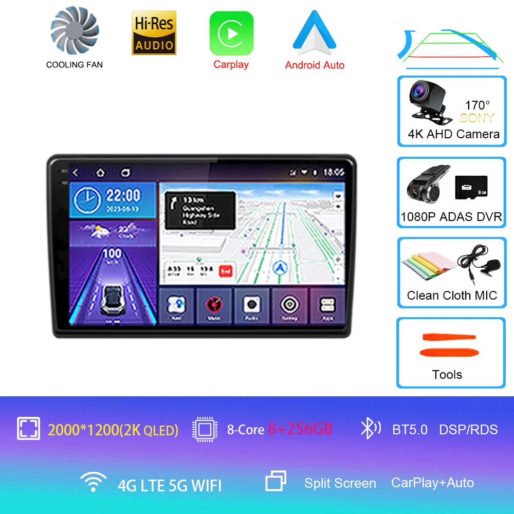 For Citroen C3 XR 2019 2020 2021 2022 Android 14 Carplay Car Radio Navigation Multimedia Player Stereo WiFi+4G Video BT DVD 2DIN