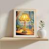 DIY Pearl Painting Kit with Wooden Frame 15x20cm Pearl Gem Paintings Picture Arts Craft for Home Wall Decor