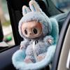 For Labubu Car Doll Safety Seat Kawaii Doll Plush Seat Car Air Aromatreatment Decoration Suit for All 17cm Dolls Car Interior