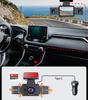 New 3 Channel Dash Cam Video Recorder Three Lens Front Back Left Car Camera with Rear View DVR 1080P Monitor Black Box Car Accessories