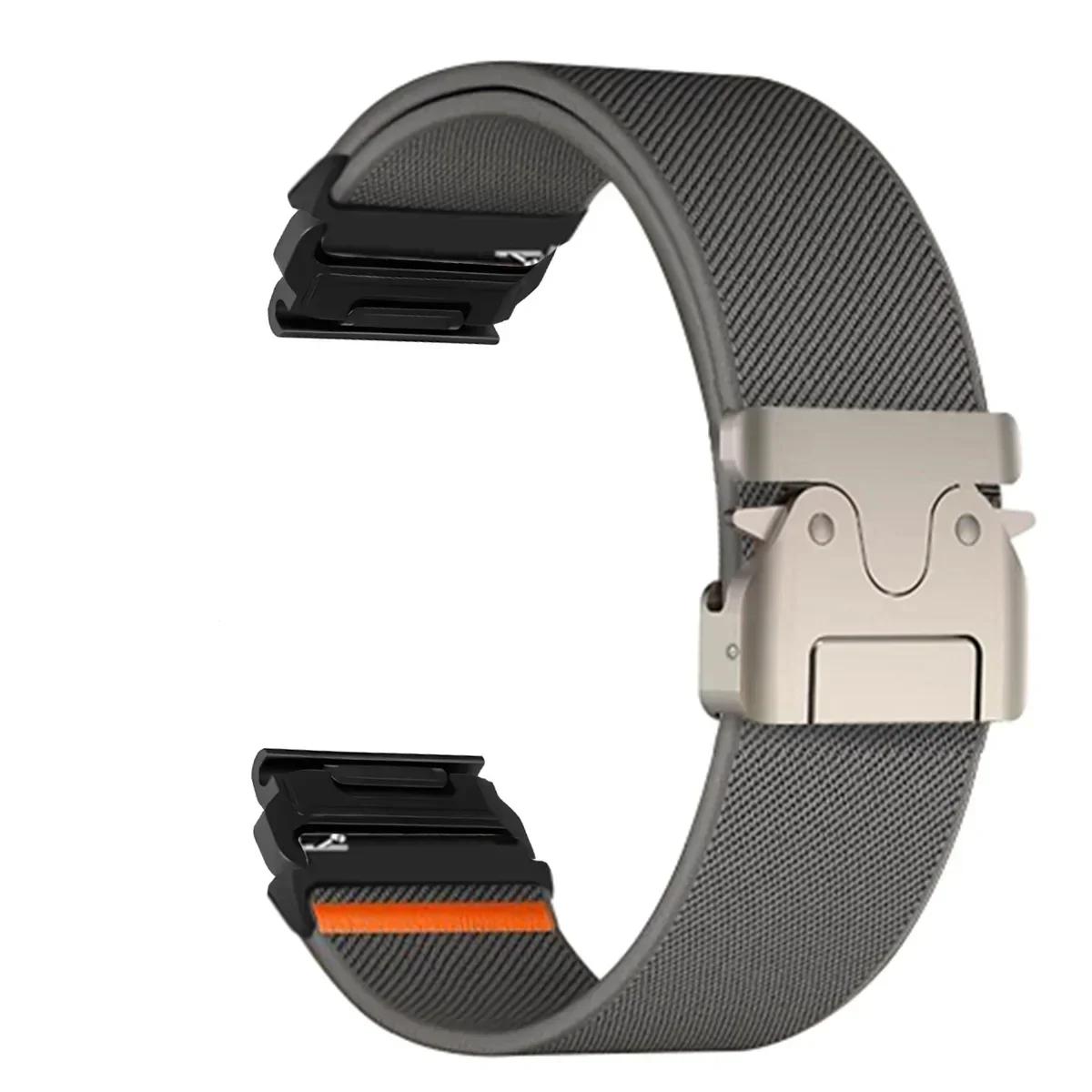 22 мм 26 мм Быстросъемный Нейлоновый Ремешок Для Garmin Descent Mk3i 51 мм Mk2 Браслет Garmin Enduro 2 MARQ/Epix Gen 2 Спортивные Аксессуары 22mm