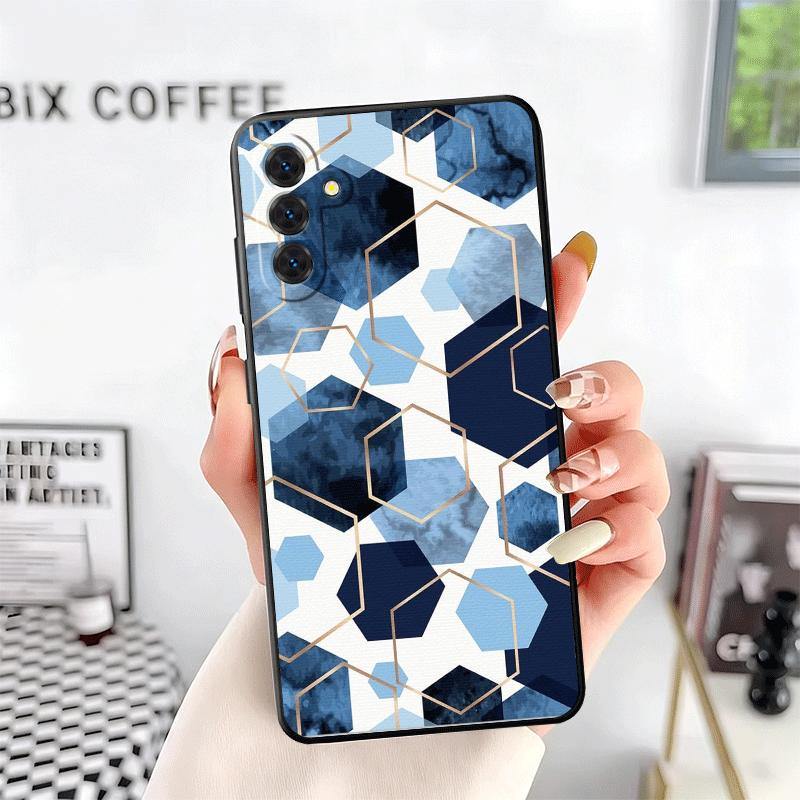 Geometric Marble Pattern Soft Phone Case for Samsung A17 A37 A57 A16 A26 A36 A56 A15 A25 A35 A55 A14 A24 A34 A54 A13 A23 A33 A53