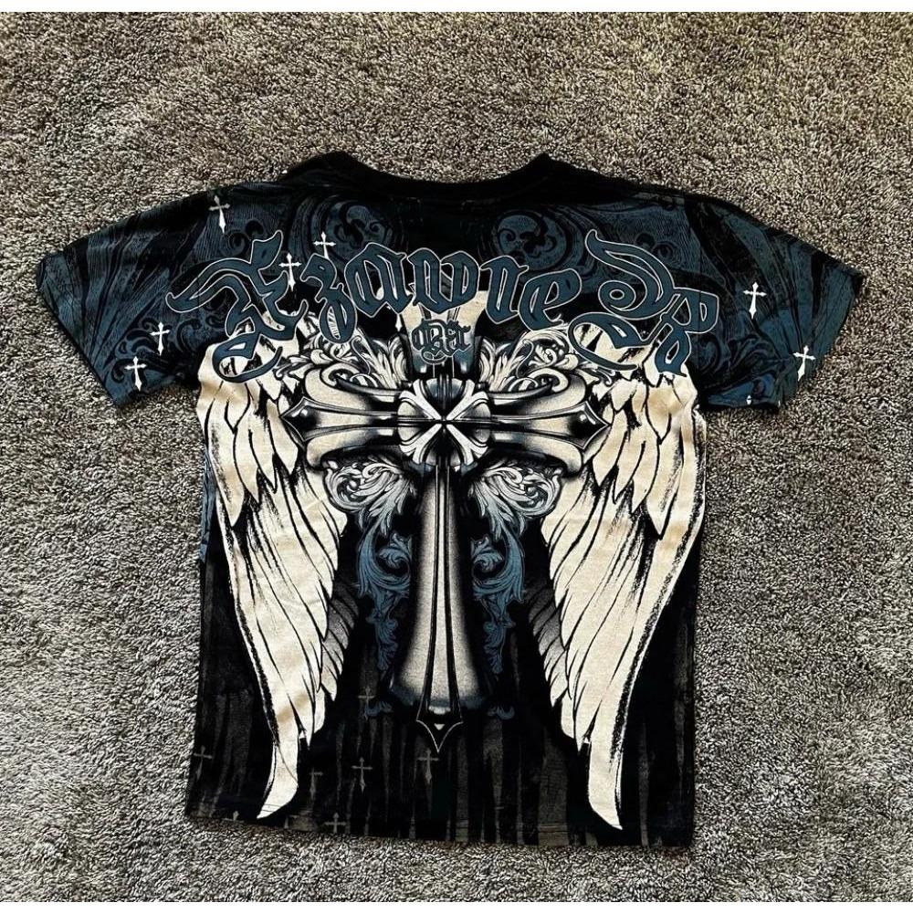 Sommer Herren T-Shirt Personalisierte Totenkopf Druck T-Shirts Bequemes Rundhals T-Shirt Outdoor Street Style Top Lässige Damenbekleidung