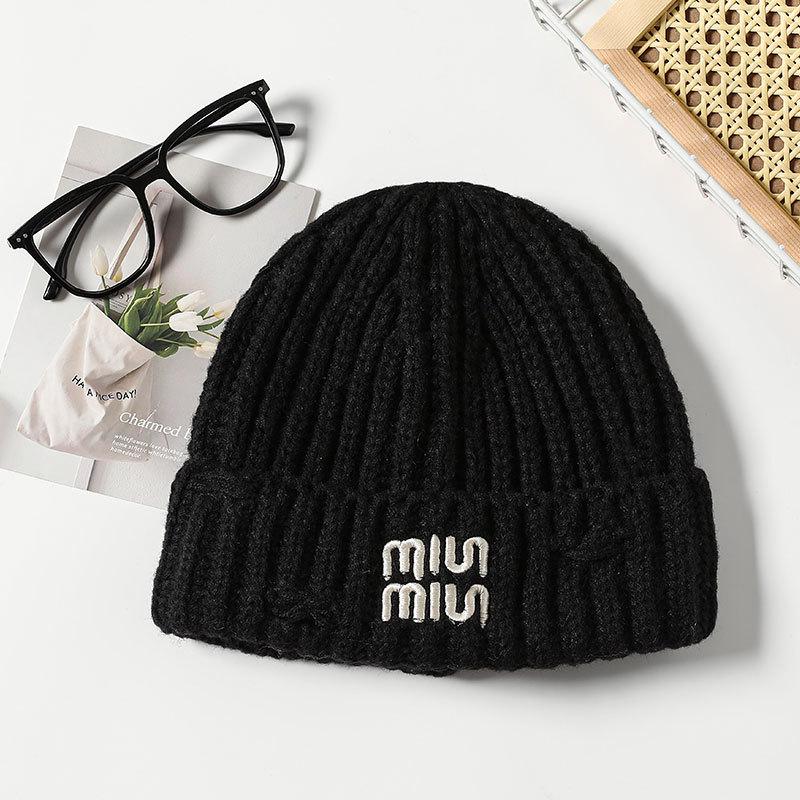 Gestrickte Warme Mütze Damen Pullover Ohrenschützer Konfinement Winddichte Mütze Outdoor Radfahren Sport Wollmütze Tide