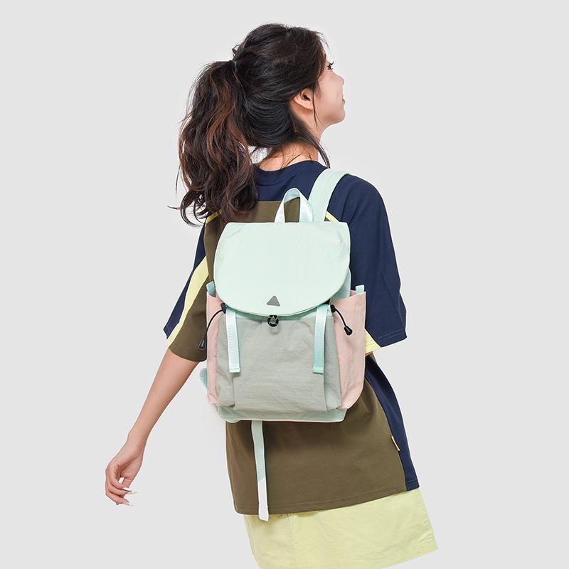 New travel and leisure simple backpack small backpack women's super light backpack women's light going out commuting bag