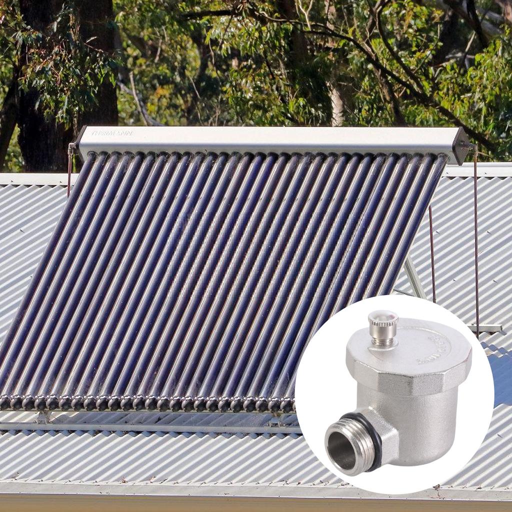 Automatic Air Vent Valve Solar Water Heater Pressure Relief Valve Brass Vertical Air Vent Valve Easy To Install