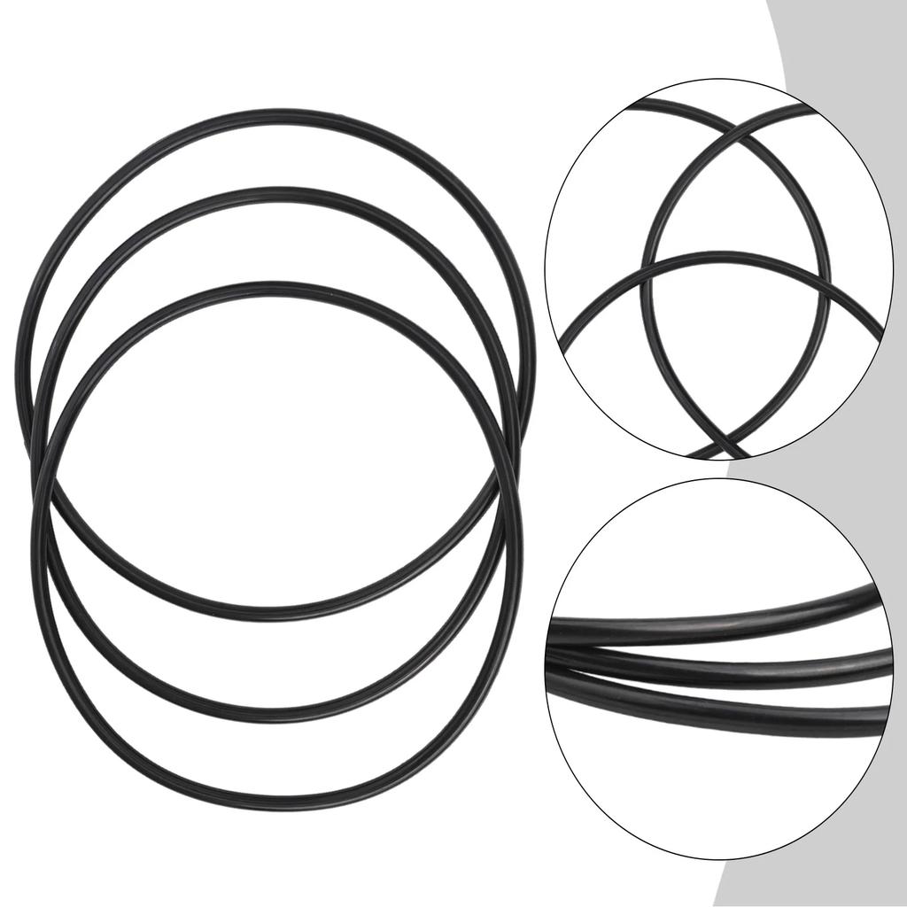 Garnitură Capac O-ring VS-SVRS Pompe Spa Piscină VS 3050 3 buc Negru Pentru CHALLENGER Pentru WhisperFlo Înlocuire Practic