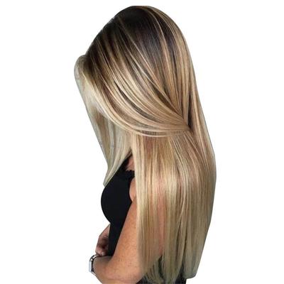Perucă Lungă Dreaptă pentru Femei 72cm cu Plasă de Păr, Blondă, Peruci de Păr Sintetic, Articol de Acoperit Capul pentru Purtare Zilnică