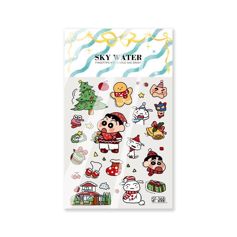 Sky Cute Crayon Shin-chan Christmas Journal Sticker Set
