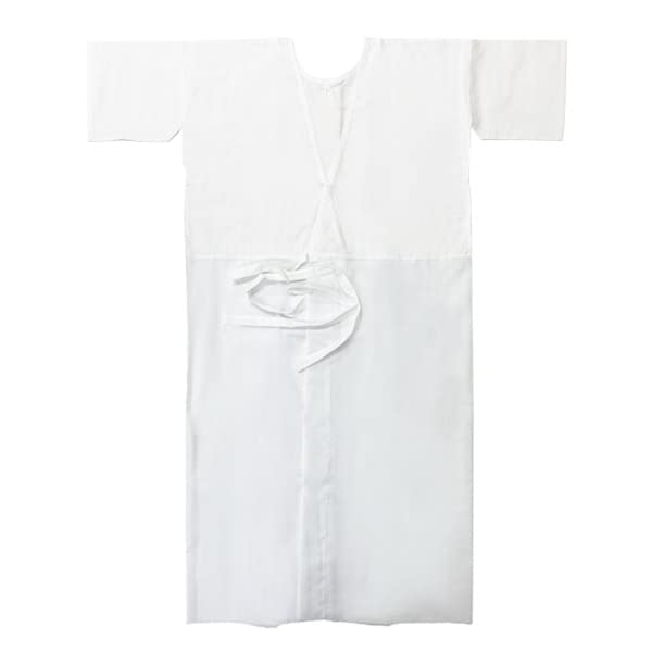 Kyoto Kimono Yuzen Kimono Slip, Women's Kimono Dress, Partial Dress, Hemless, Underwear, White, Made in Japan (Medium)
