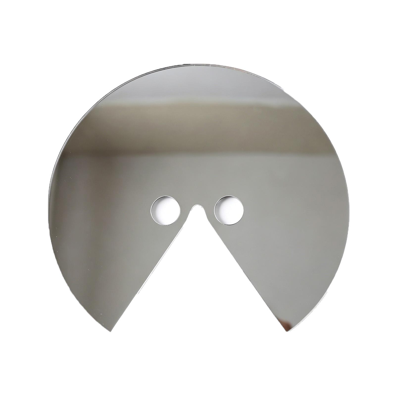 

Acrylic Mirror Mask Headwear Photography Prop Creative Visual Distortion Face Covering for Costume Party and Artistic Photo Shoot One Size