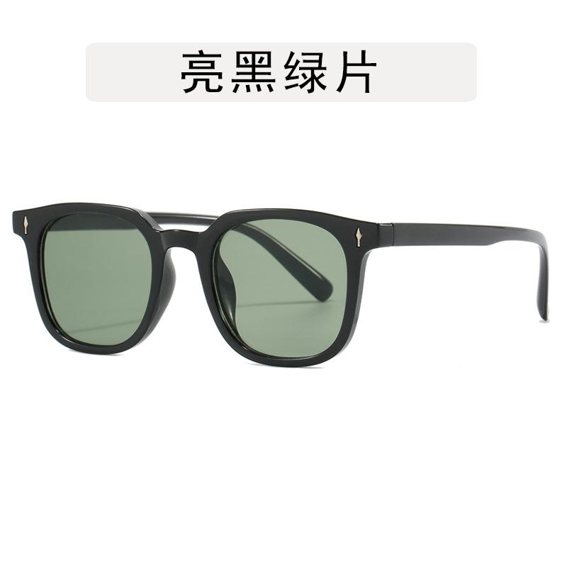 Korean Stylish Men's Glasses Square Shape Anti Blue Light Woman Glasses Frame Vintage Retro Style Man Glass