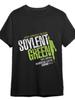 Soylent Green Graphic T-Shirt for Men - Charlton Heston Short Sleeve Black Tee Collection