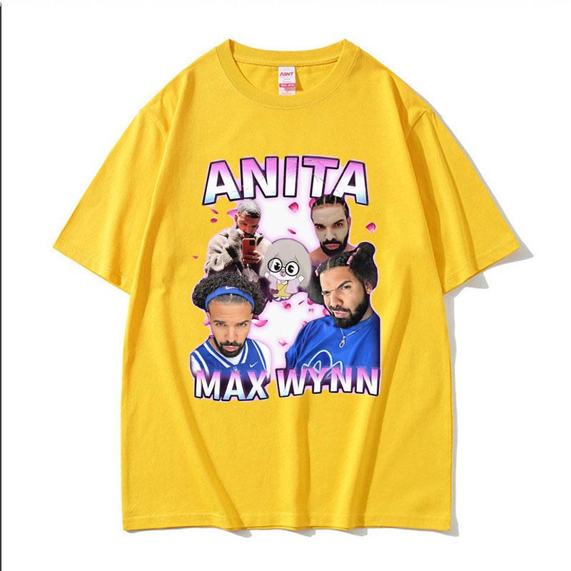 Anita Max Wynn Drake Funny Meme Graphic Tshirts Men Womens Vintage Hip Hop Style Tshirt 100 Cotton Short Sleeve T Shirt Tops