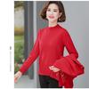 2pcs Women's Knitted Tops Set Plus Size Knitted Cardigan Jacket Pullover Sweater Two-Piece Set Open-front Cardigan Knitted Sweater Outfits Fall Winter
