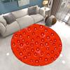 Round Carpet Family Living Room Strawberry Print Floor MATS Bedroom Kitchen Non-slip Carpet Doormats Room Decor Home Decor