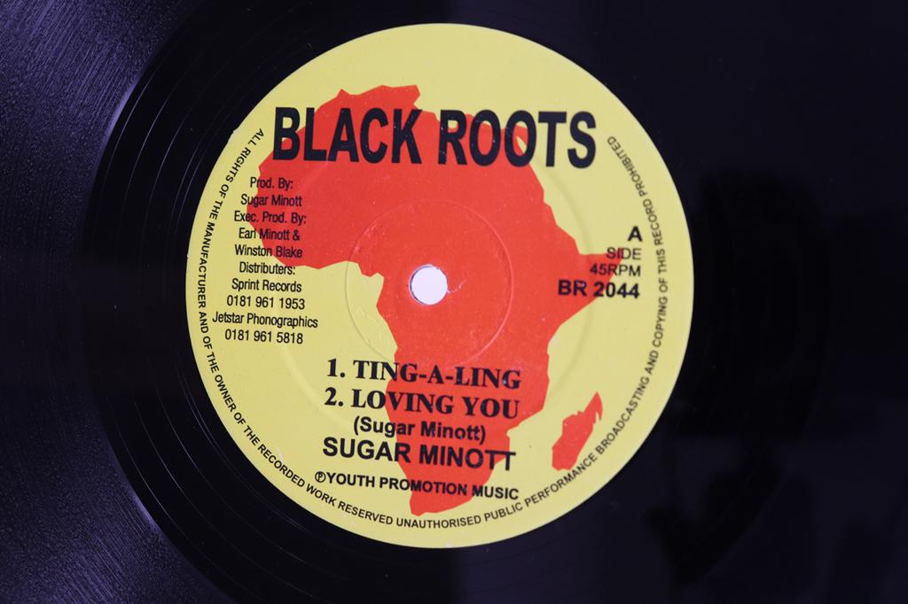 12inch Record SUGAR MINOTT Tingaling BR2044 BLACK ROOTS UK Reggae Ska Dub Used