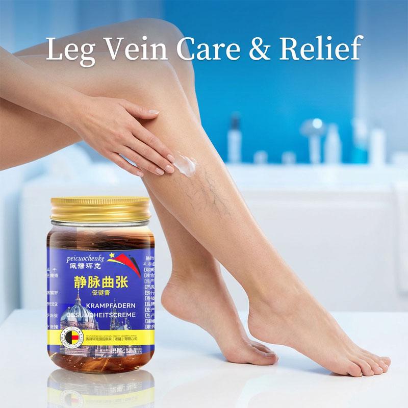 

Varicose Vein Relief Cream - Herbal Leg Care Massage Ointment for Spider Veins, Swollen & Heavy Legs - Improves Circulation & Soothes Fatigue (50g)