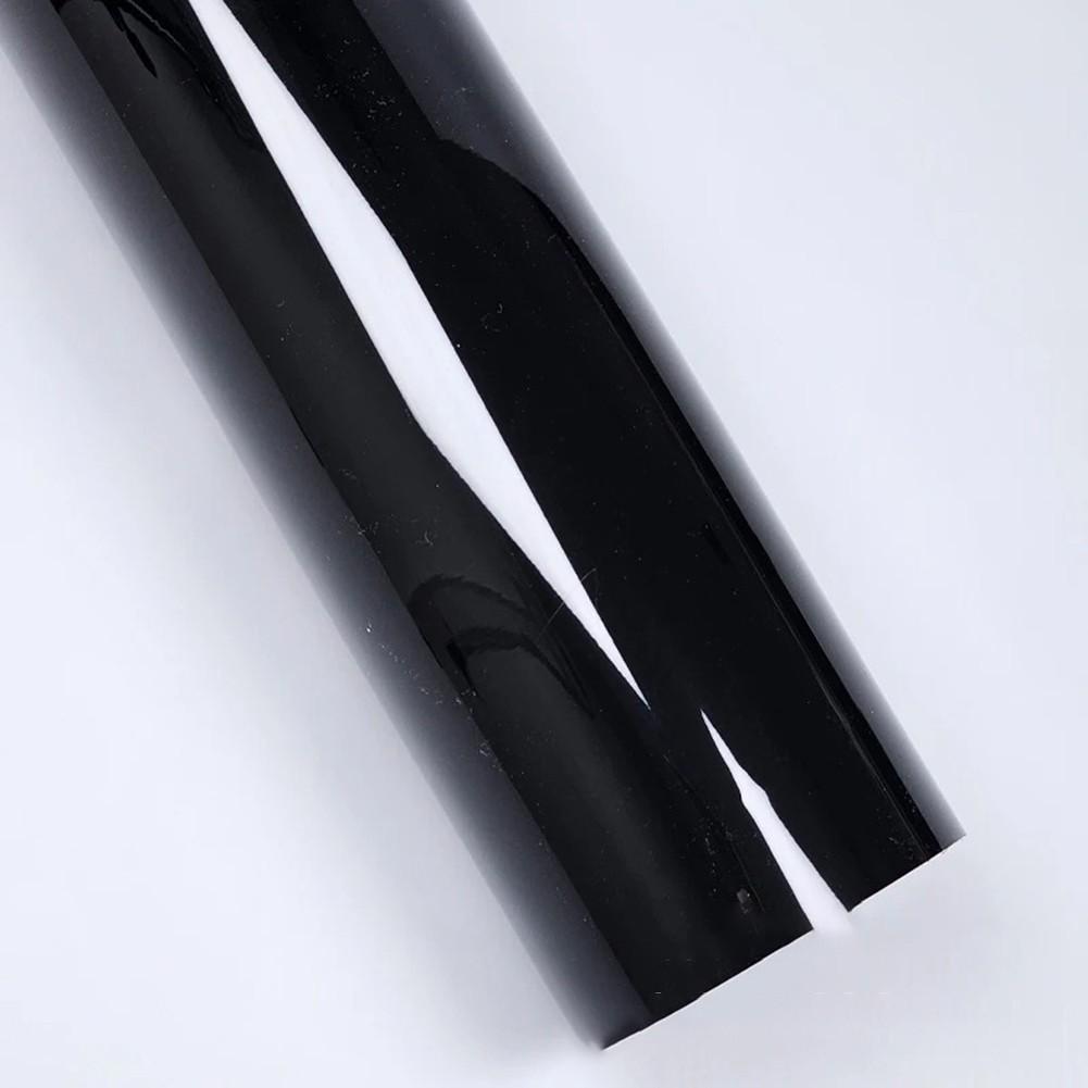 Aesthetic Enhancing High Gloss Black Vinyl Film for Cars DIY Use 300CM