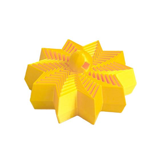 Expanded Sensory Fidget Star Whirling Spiral Star Fidget Toy Spinning Tower Flexible Star with Handle for Stress Anxiety Relief Home Office Desk Toy