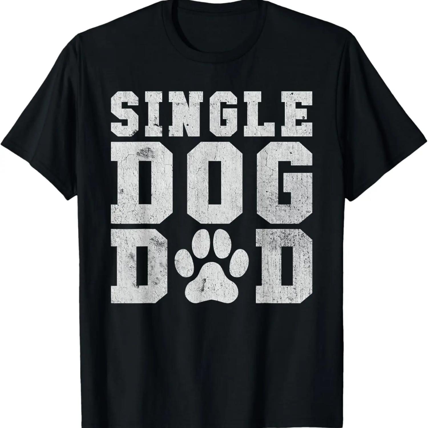 Single Dog Dad T-Shirt XXXXXL чёрный