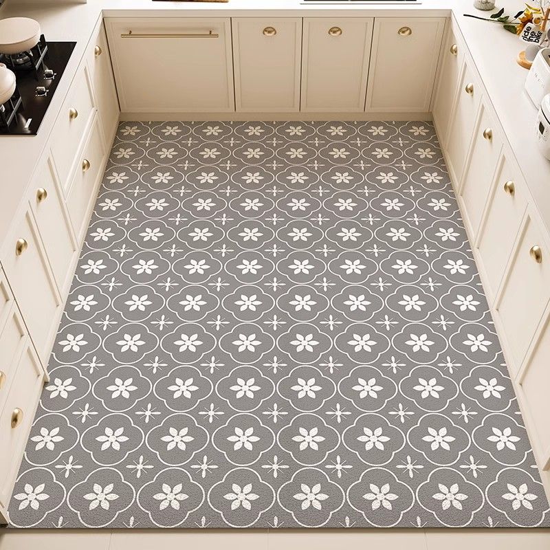 Carpet for Kitchen Waterproof Floor Mat Pvc Leather Long Non-slip Foot Mats Minimalist Home Decoration Balcony Rug Alfombra