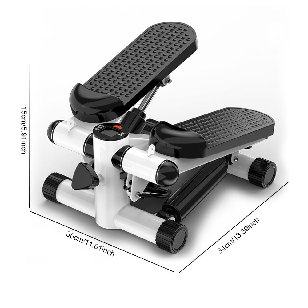 Mini Stepper Pedal Stepper Max 120kg Twist Stepper Machine LED Display Slimming Treadmill with Pull Rope Exercise Equipment