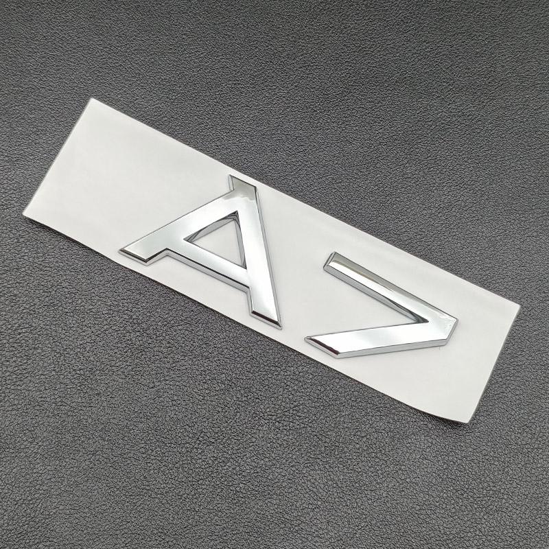 3D ABS Chrom Černé Logo S Line Znak Blatník Samolepka Kufr Auta Pro Audi A1 A2 A3 A4 A5 A6 A7 A8 Písmena Samolepka Příslušenství