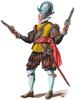Mars Figures German 14 42 6 Plastic ORM72131 1/72 Mercenary, Mid-16th Century, Poses, Figures, Horses, Model,