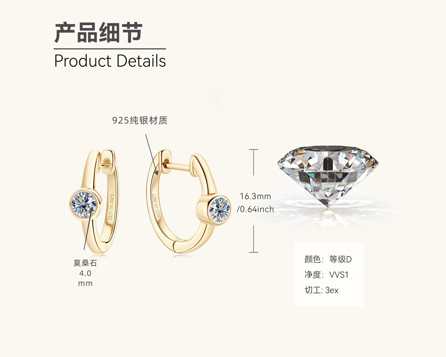 

Silvere Glam Модные и компактные серьги-кисточки с муассанитами для женщин, в простом и модном стиле 925 silver золотой