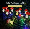 Solar LED Ground Plug Mushroom Light: Waterproof Outdoor Garden Decoration
