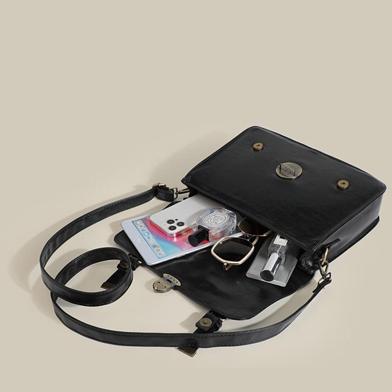 Designer Handtasche Herbst Neu PU Große Kapazität Luxus Retro College Stil Uniform Umhängetasche Messenger Bag