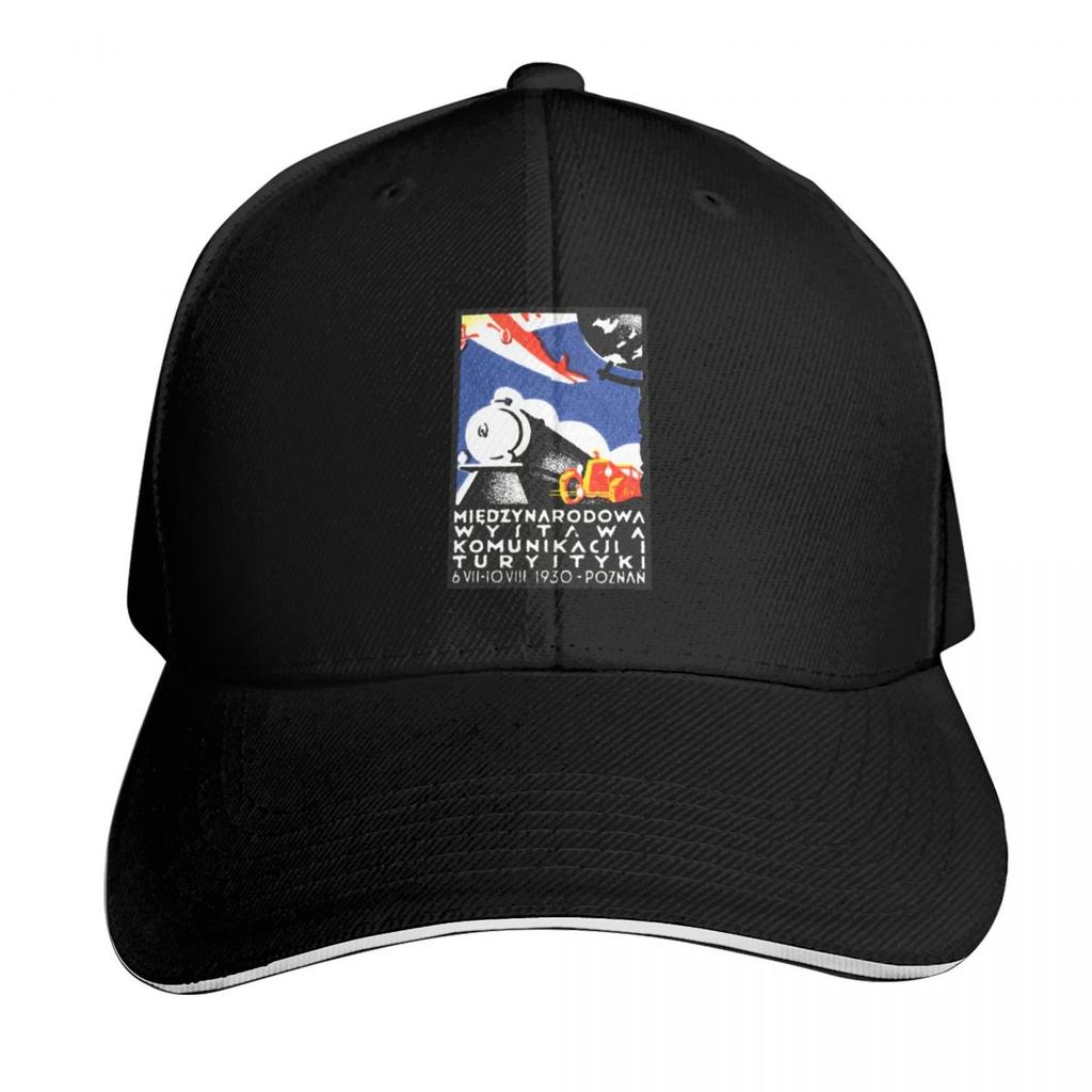 Poznan Poland Expo Baseball Cap Quick Dry PerforUnisexce Cotton Twill Breathable Contrast Two Tone Brim