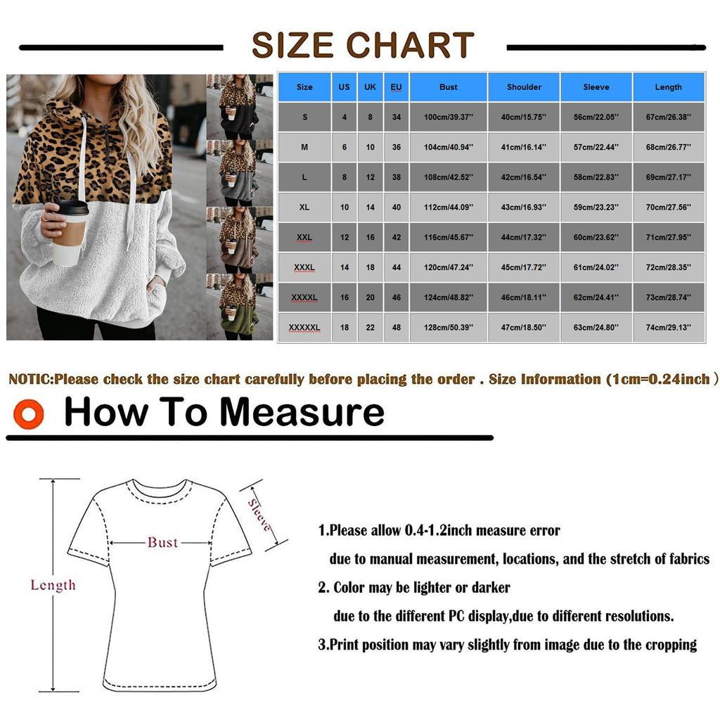 Women Leopard Patchwork Long Sleeve Sweatshirt Pullover Shirt Tops Blouse