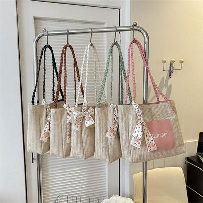 Spring and Summer Fashion Large-capacity Straw Woven Women's Bag 2025 New Casual Simple Hand Carry Korean Version Shoulder Tote Bag