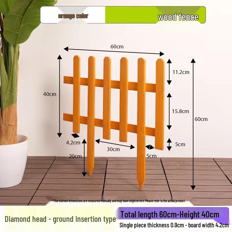 

Outdoor Solid Wood Garden Fence Panel