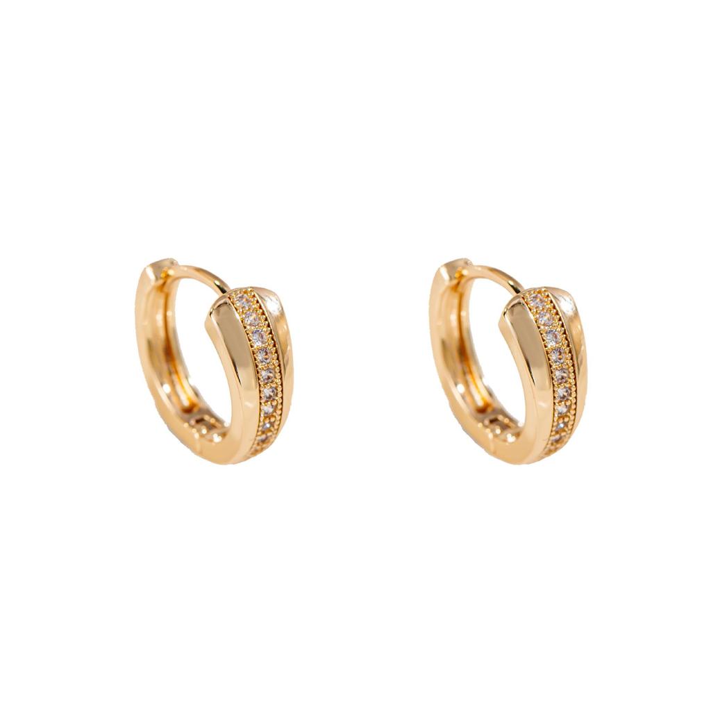 High-End Korean Style Diamond Stud Earrings for Women - Versatile Fashion Rhinestone Ear Accessories