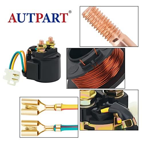 AUTPART Przekaźnik rozrusznika Modele kompatybilne dla Yamaha TW200 1987-2000 TRI-MOTO 225 YTM225 1983-1986 SRX250 1987 1988 Honda TRX125 ATC200E S BIG RED