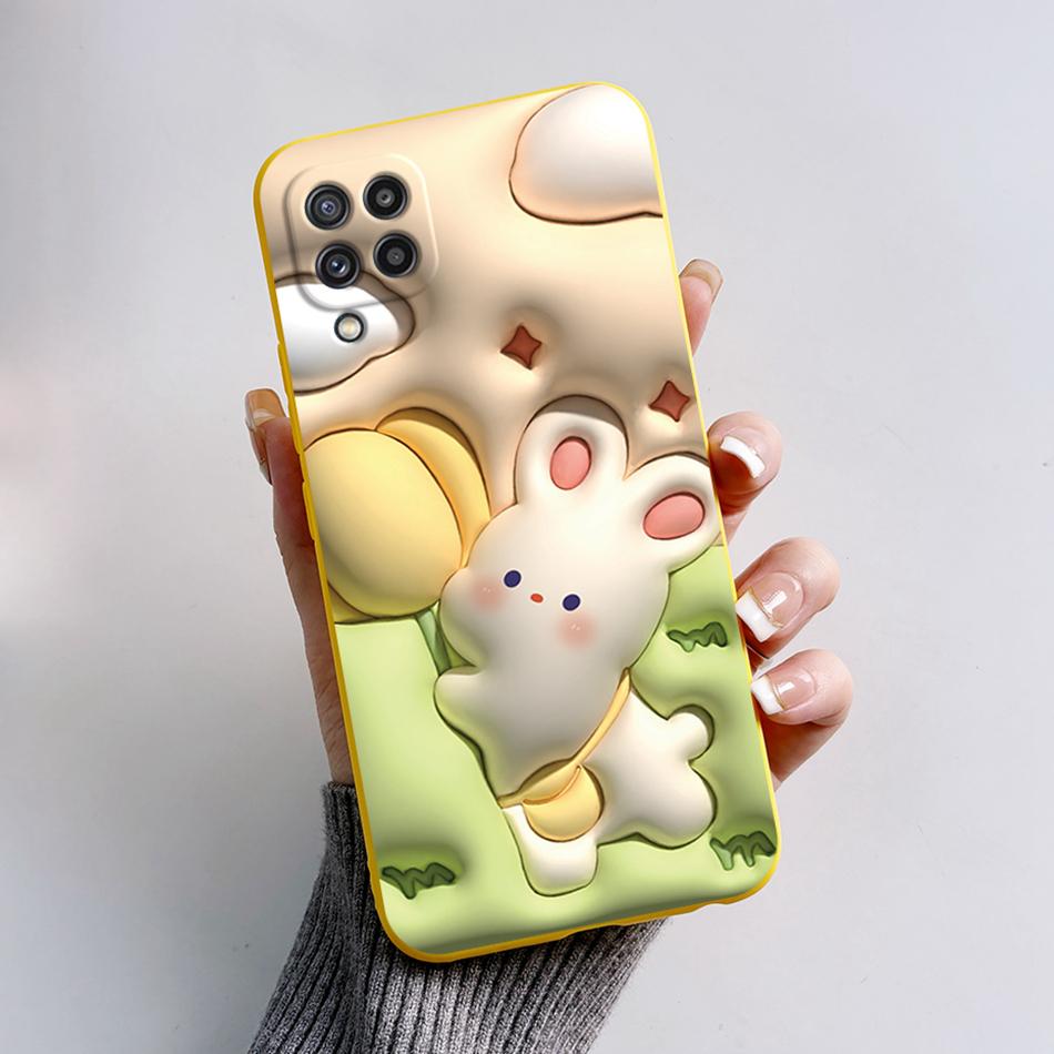 For Samsung M32 Case Cute Astronaut Painted Soft Bumper Funda Silicon Back Cover on Samsung Galaxy M32 M 32 SM-M325F Phone Case