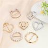 1/3pcs Fashion Silk Scarf and Shirt Knot Buckle - Clothing Accessory