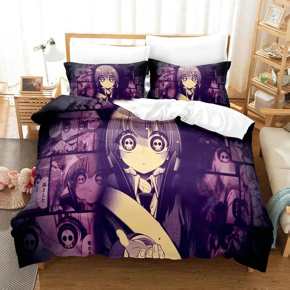 3D Anime Dark Gathering Bedding Set Duvet Cover Bed Set Quilt Cover Pillowcase Comforter king Queen Size Boys Adult Bedding Set