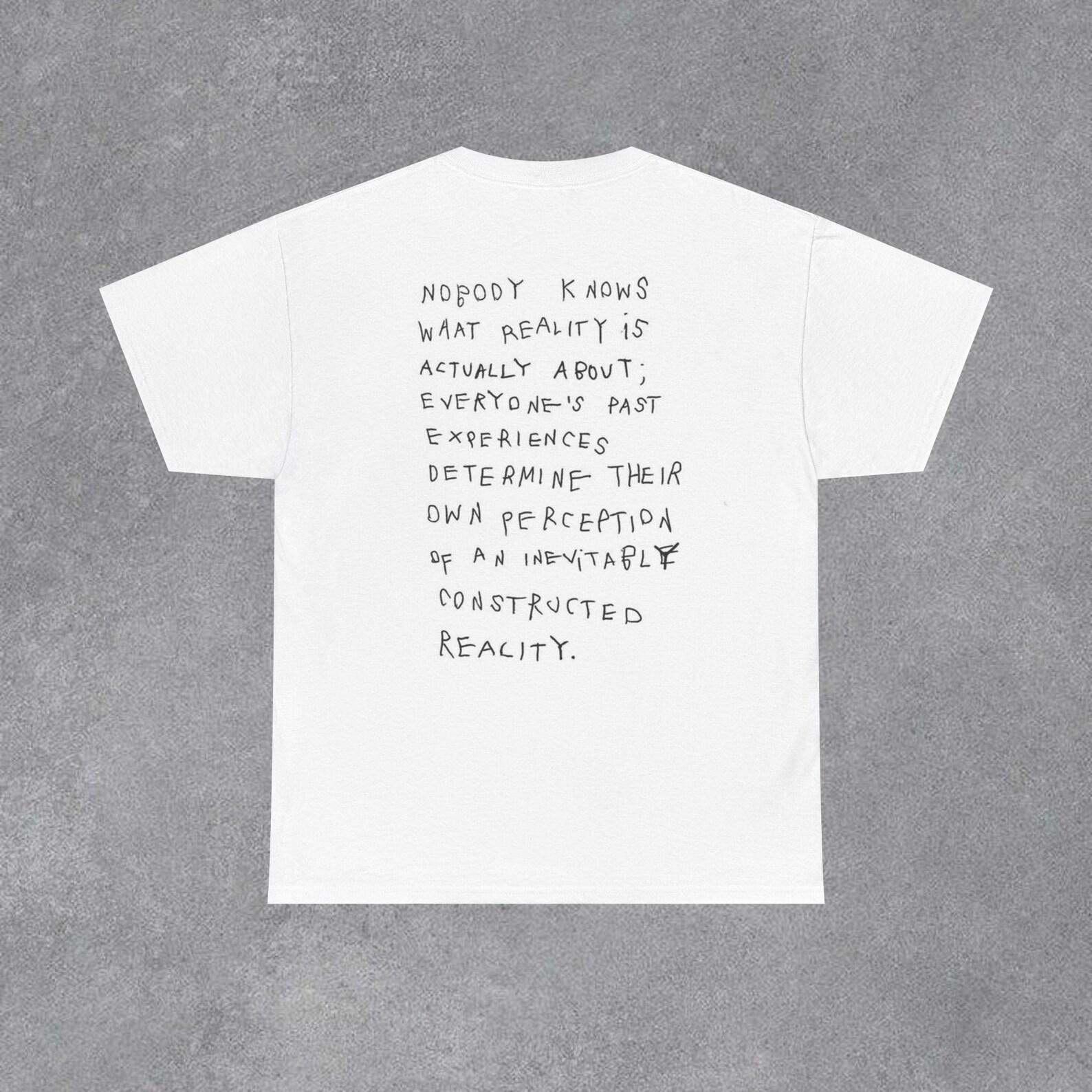 Peaceful Reality Handwritten Quote Tee | Self Love Streetwear M