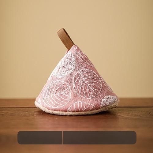 Japanese-style Triangle Pot Cap Enamel Pot Handle Cap Anti-scalding Pot Cap Pot Jacket Fabric Heat Insulation Gloves