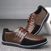 Fashion Men Genuine Leather fur Shoes High Quality Elastic Band Fashion Design Solid Tenacity Comfortable Men's Shoes Big Sizes 2025 s34