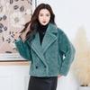 Kaiser Women's Sheep Shearling Lapel Fur Coat