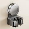 Suction Cup Mop Broom Holder Wall Mounted No Punching Bathroom Organizer With Anti-Slip Silicone Clamp