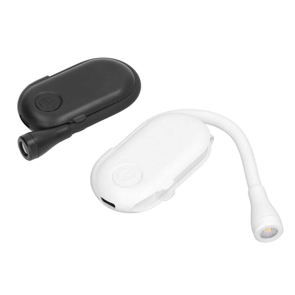 Book Reading Light Long Battery Life Book Clip Light Wide Lighting Range Flexible 5V 3W 3 Colors Levels Portable for Dormitory