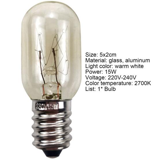 Žárovka Globe Dlouhá Životnost Vysoký jas Play Plug E14 15W Lampa Globe Žárovka do chladničky
